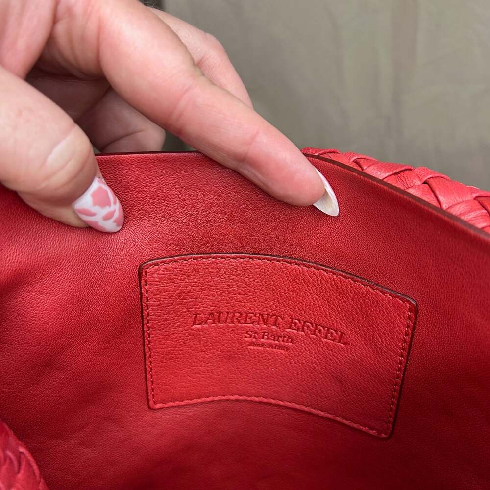 Laurent Effel Woven Leather Purse